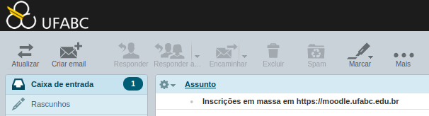 Imagem do titulo do e-mail recebido inscrições em massa em https://moodlearquivo.ufabc.edu.br